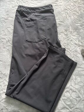 lululemon athletica Men's Dark Grey Straight-Leg Chinos 40 x 28